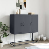 Credenza Antracite 100,5x39x107 cm in Acciaio 846538