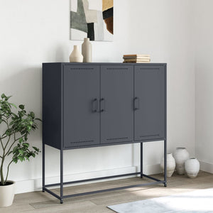 Credenza Antracite 100,5x39x107 cm in Acciaio 846538