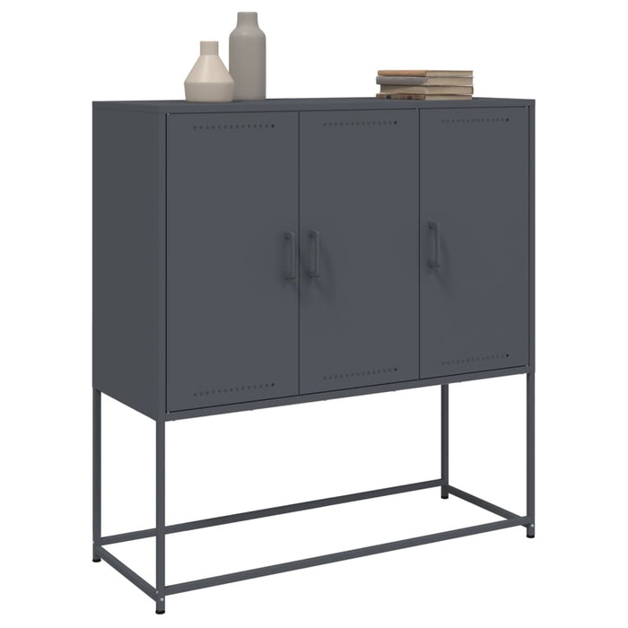 Credenza Antracite 100,5x39x107 cm in Acciaio 846538