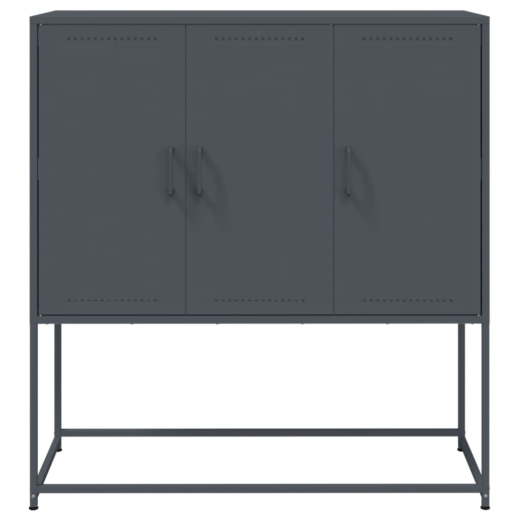 Credenza Antracite 100,5x39x107 cm in Acciaio 846538
