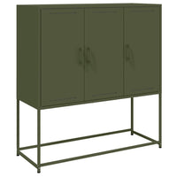 Credenza Verde Oliva 100,5x39x107 cm in Acciaio 846540