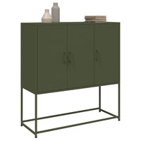 Credenza Verde Oliva 100,5x39x107 cm in Acciaio 846540