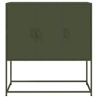 Credenza Verde Oliva 100,5x39x107 cm in Acciaio 846540