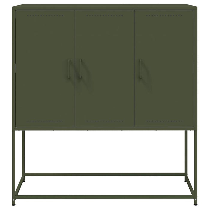 Credenza Verde Oliva 100,5x39x107 cm in Acciaio 846540