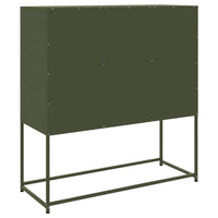 Credenza Verde Oliva 100,5x39x107 cm in Acciaio 846540