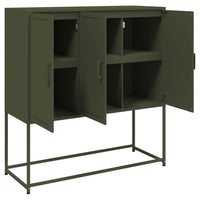 Credenza Verde Oliva 100,5x39x107 cm in Acciaio 846540