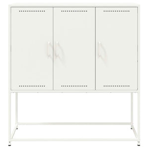 Credenza Bianca 100,5x39x107 cm in Acciaio 846541