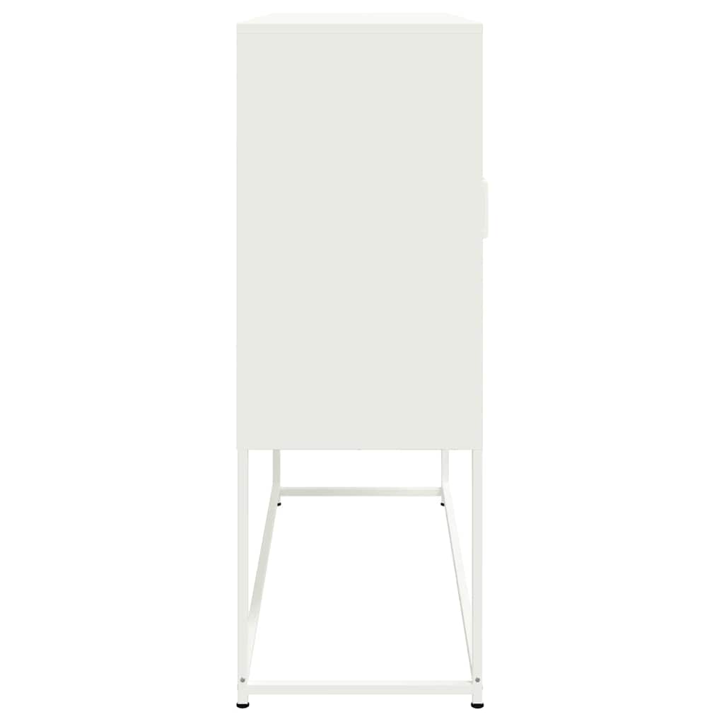 Credenza Bianca 100,5x39x107 cm in Acciaio 846541