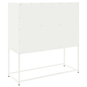 Credenza Bianca 100,5x39x107 cm in Acciaio 846541