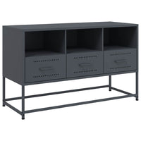 Mobile TV-Credenza TV-Console TV Antracite 100,5x39x60,5 cm in Acciaio 510155