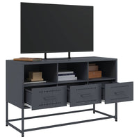 Mobile TV-Credenza TV-Console TV Antracite 100,5x39x60,5 cm in Acciaio 510155