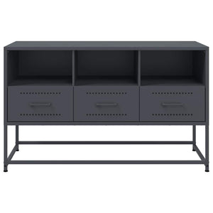 Mobile TV-Credenza TV-Console TV Antracite 100,5x39x60,5 cm in Acciaio 510155