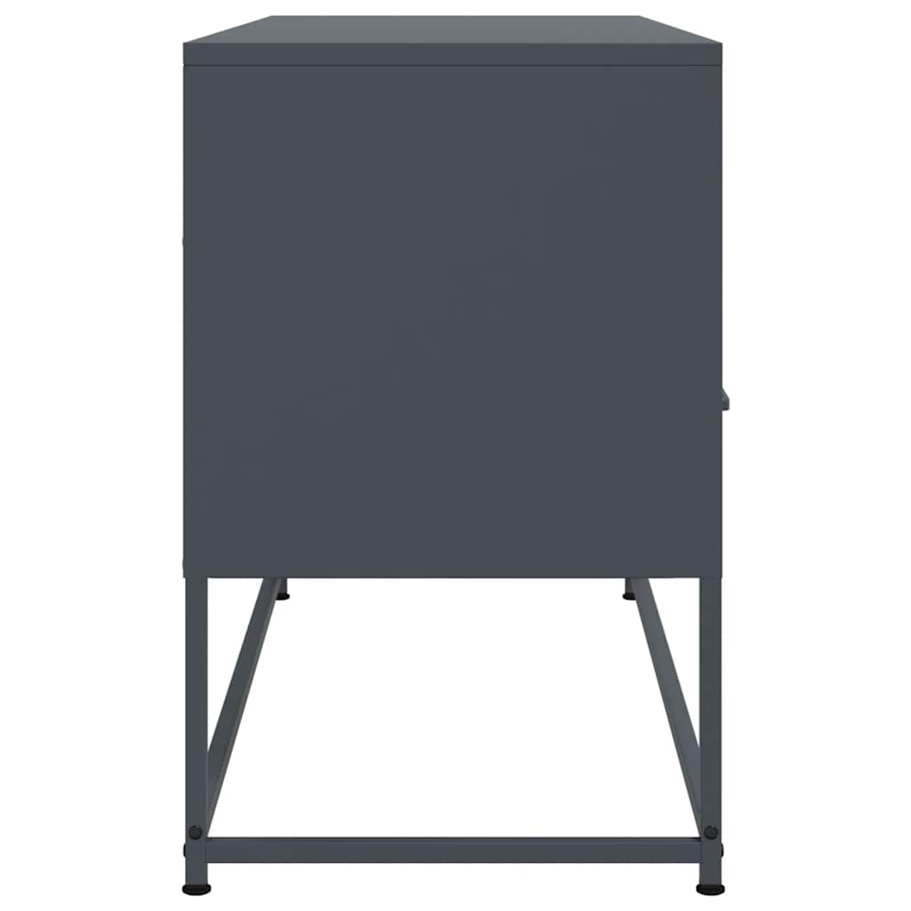 Mobile TV-Credenza TV-Console TV Antracite 100,5x39x60,5 cm in Acciaio 510155