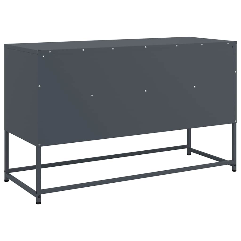 Mobile TV-Credenza TV-Console TV Antracite 100,5x39x60,5 cm in Acciaio 510155