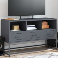 Mobile TV-Credenza TV-Console TV Antracite 100,5x39x60,5 cm in Acciaio 510155