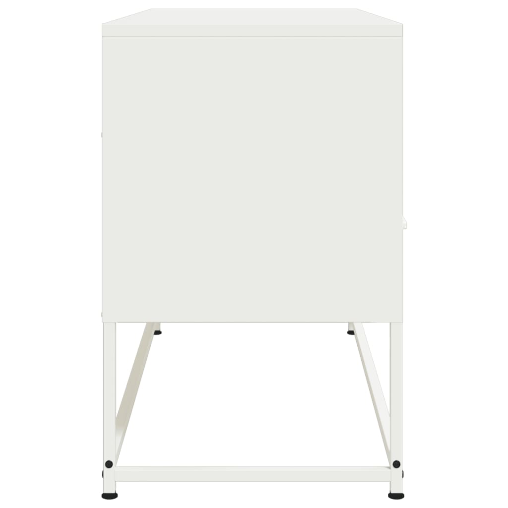 Mobile TV Bianco 100,5x39x60,5 cm in Acciaio 846547