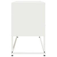 Mobile TV-Credenza TV-Console TV Bianco 100,5x39x60,5 cm in Acciaio 699212