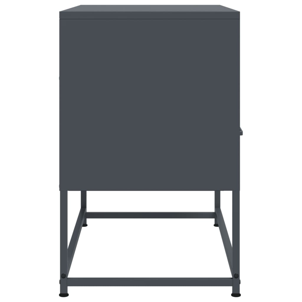 Mobile TV Antracite 68x39x60,5 cm in Acciaio 846550