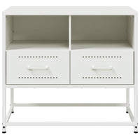 Mobile TV-Credenza TV-Console TV Bianco 68x39x60,5 cm in Acciaio 899857