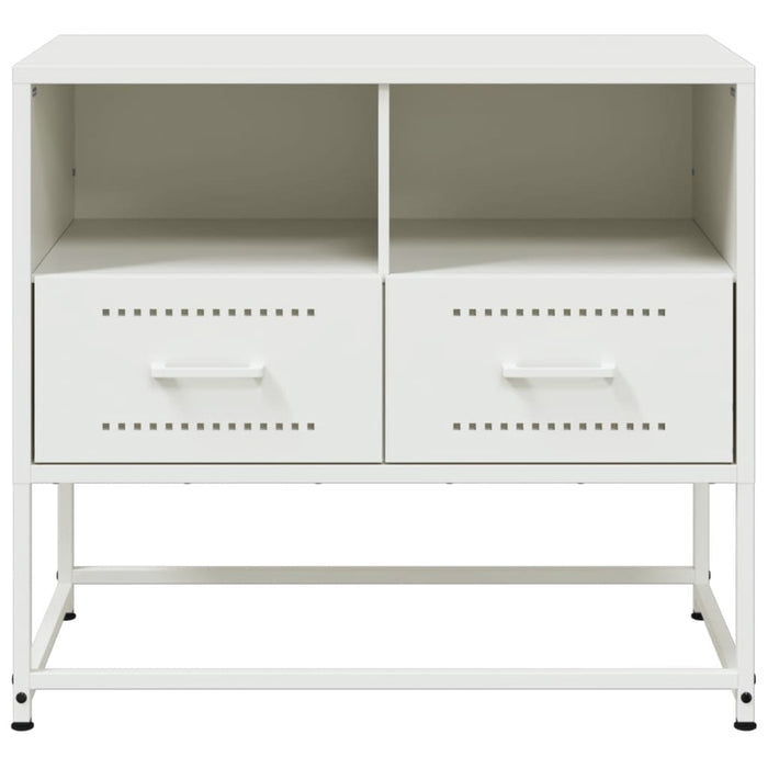 Mobile TV-Credenza TV-Console TV Bianco 68x39x60,5 cm in Acciaio 899857