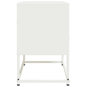 Mobile TV-Credenza TV-Console TV Bianco 68x39x60,5 cm in Acciaio 899857