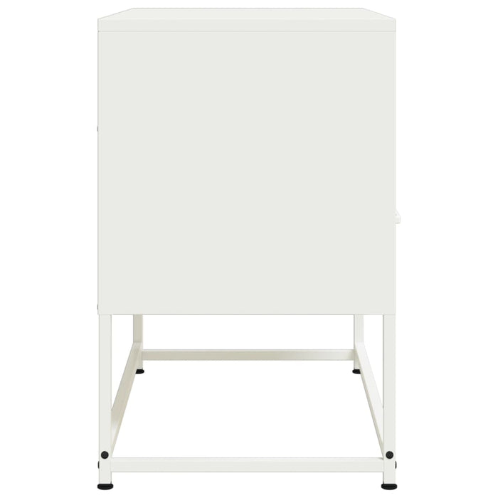 Mobile TV-Credenza TV-Console TV Bianco 68x39x60,5 cm in Acciaio 899857