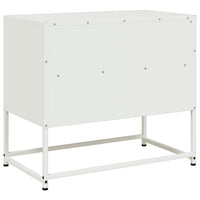 Mobile TV-Credenza TV-Console TV Bianco 68x39x60,5 cm in Acciaio 899857