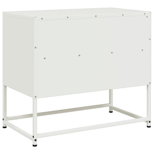 Mobile TV-Credenza TV-Console TV Bianco 68x39x60,5 cm in Acciaio 899857