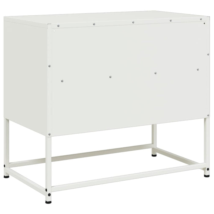 Mobile TV-Credenza TV-Console TV Bianco 68x39x60,5 cm in Acciaio 899857