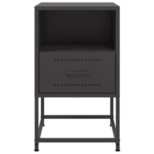 Comodini 2 pz Neri 36x39x60,5 cm in Acciaio 846555