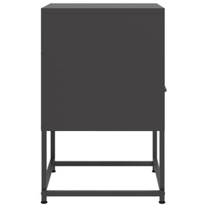 Comodini 2 pz Neri 36x39x60,5 cm in Acciaio 846555