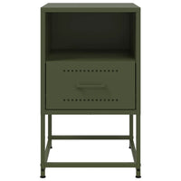 Comodino Verde Oliva 36x39x60,5 cm in Acciaio 846562