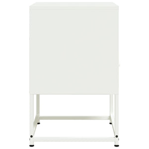 Comodino Bianco 36x39x60,5 cm in Acciaio 846564