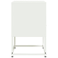Comodini 2 pz Bianchi 36x39x60,5 cm in Acciaio 846565