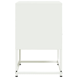 Comodini 2 pz Bianchi 36x39x60,5 cm in Acciaio 846565