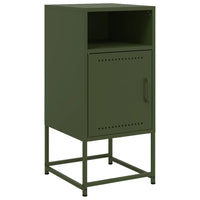 Comodino Verde Oliva 36x39x78 cm in Acciaio 846574