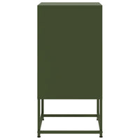 Comodino Verde Oliva 36x39x78 cm in Acciaio 846574