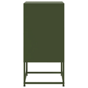 Comodino Verde Oliva 36x39x78 cm in Acciaio 846574