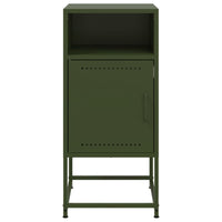 Comodini 2 pz Verde Oliva 36x39x78 cm in Acciaio 846575
