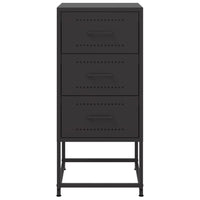 Comodini 2 pz Neri 36x39x78 cm in Acciaio 846579