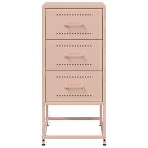 Comodini 2 pz Rosa 36x39x78 cm in Acciaio