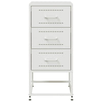 Comodini 2 pz Bianchi 36x39x78 cm in Acciaio 846589