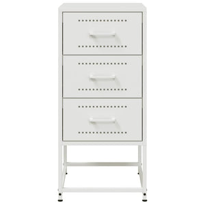 Comodini 2 pz Bianchi 36x39x78 cm in Acciaio 846589