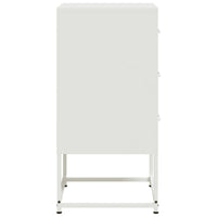 Comodini 2 pz Bianchi 36x39x78 cm in Acciaio 846589