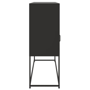 Credenza Nera 100,5x39x107 cm in Acciaio 846590