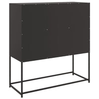 Credenza Nera 100,5x39x107 cm in Acciaio 846590