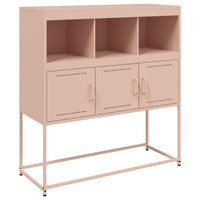 Credenza-Buffet-Armadio da cucina Rosa 100,5x39x107 cm in Acciaio 850878