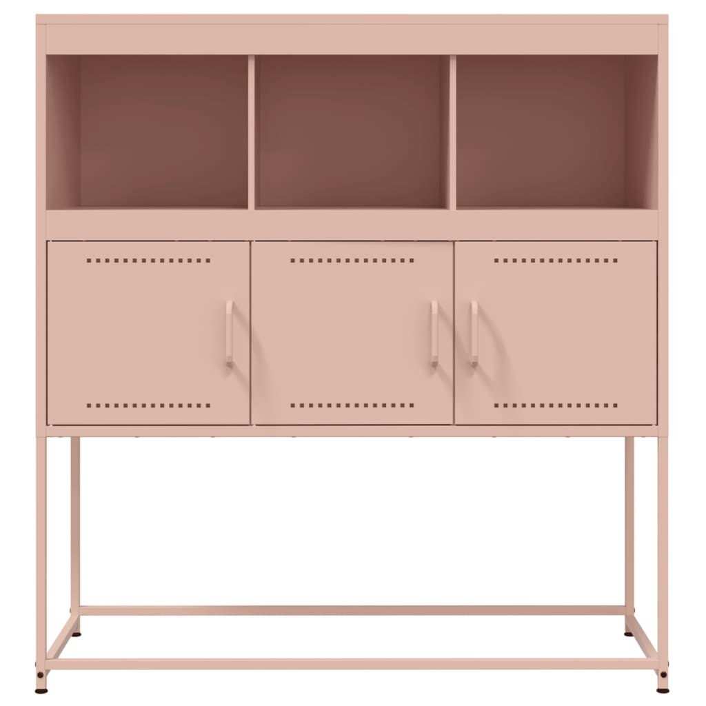 Credenza-Buffet-Armadio da cucina Rosa 100,5x39x107 cm in Acciaio 850878
