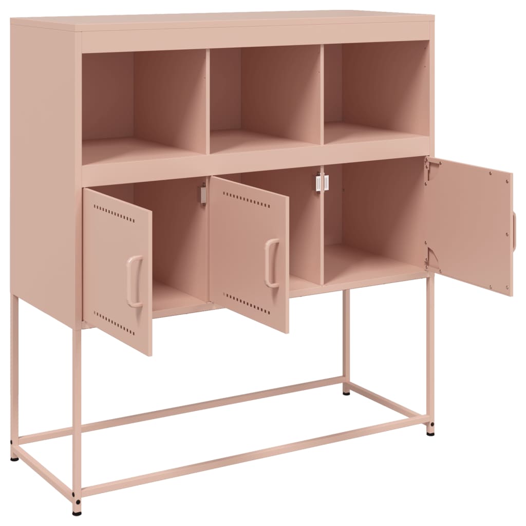 Credenza Rosa 100,5x39x107 cm in Acciaio 846591