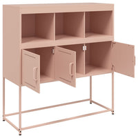 vidaXL Credenza Rosa 100,5x39x107 cm in Acciaio